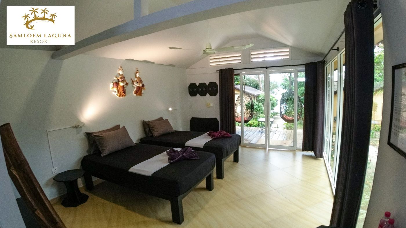 Twin villa room with two beds at Samloem Laguna Resort